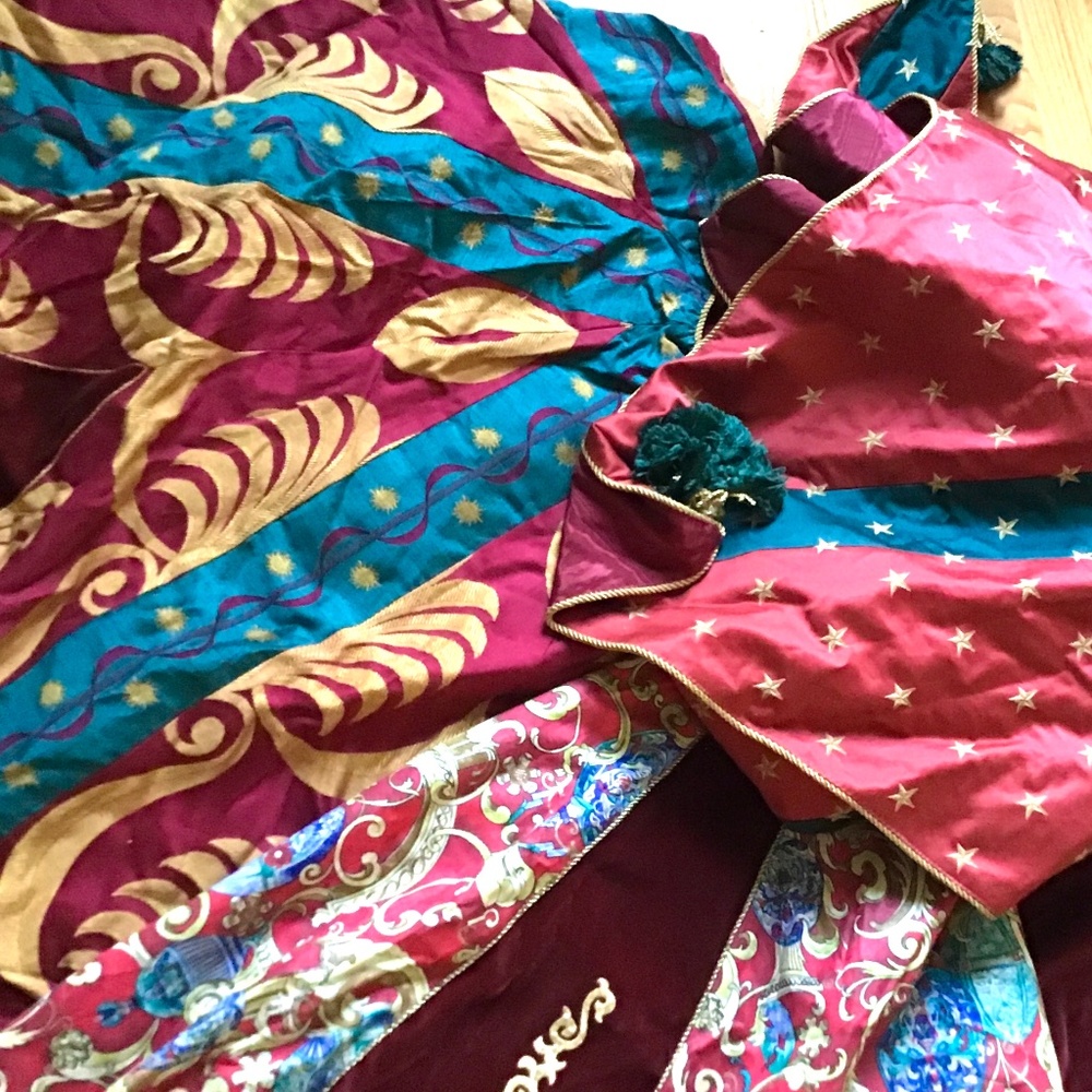 3 Vintage brocade Christmas tree skirts by Sweet Dreams ( selling separately